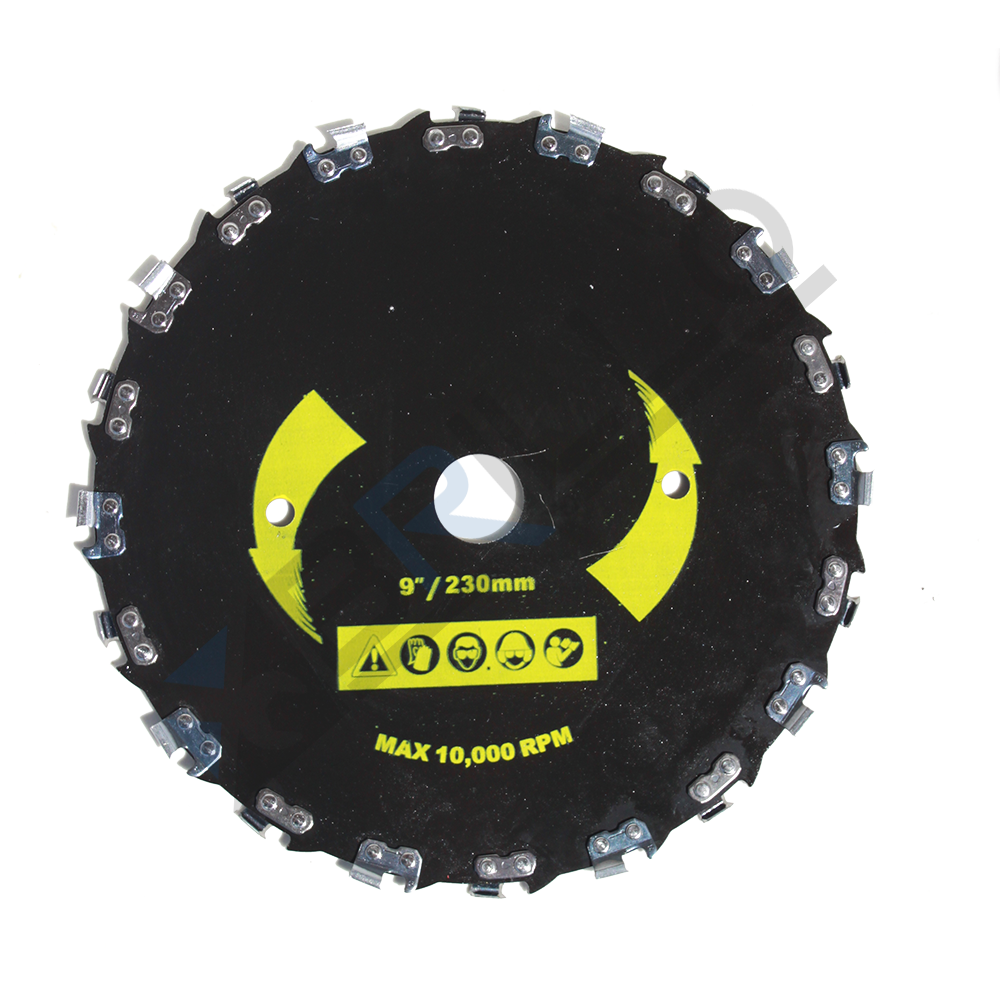 Disc motocoasa circular cu dinti tip lant drujba 230 mm