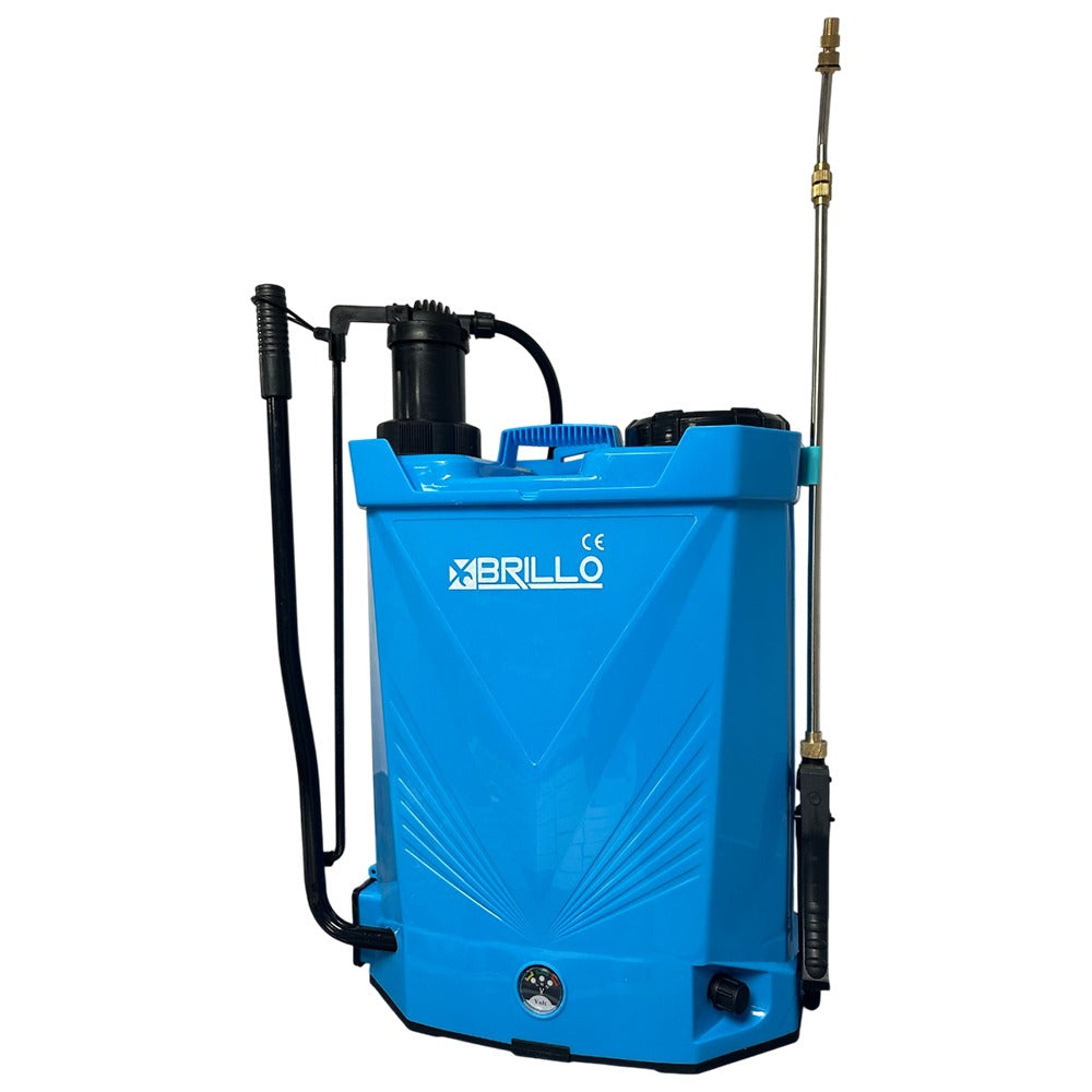 Pompa de stropit Brillo 16L 2 in 1 - manuala si electrica