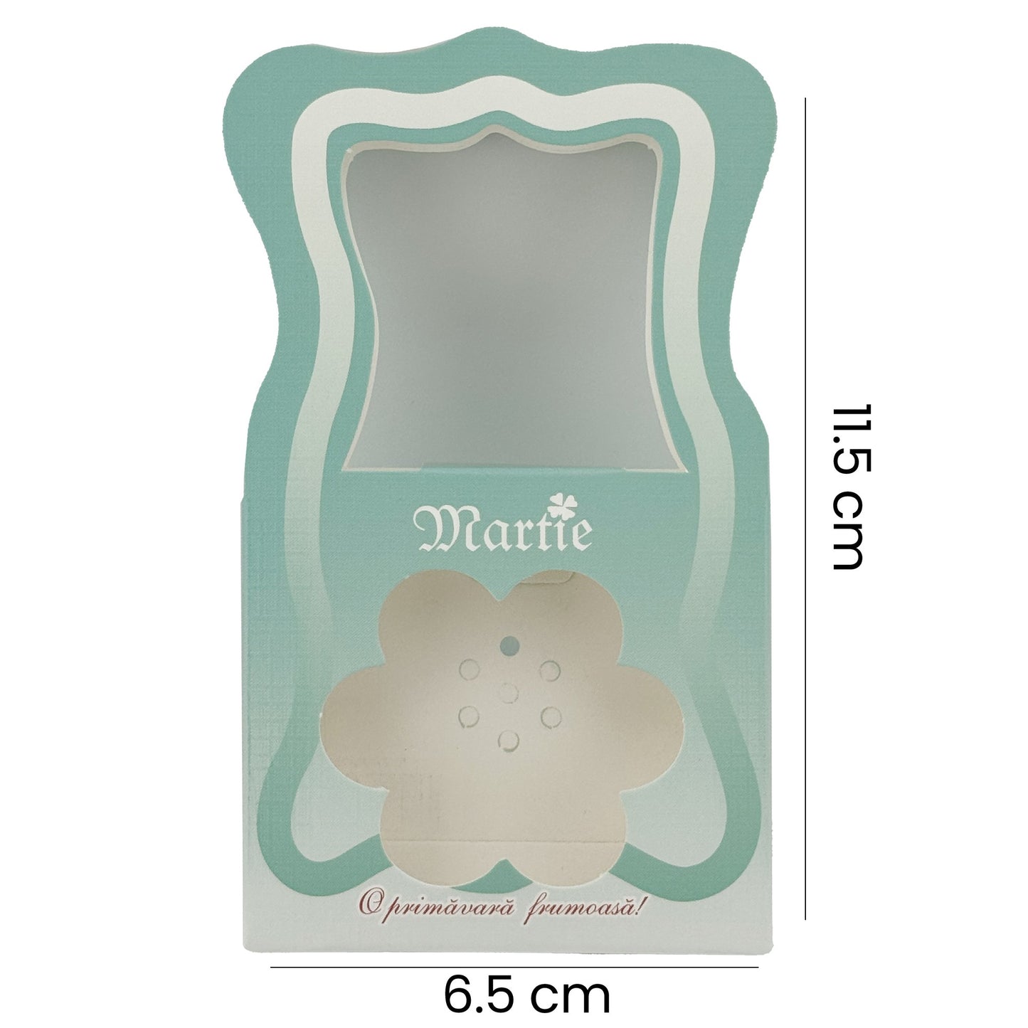 Ambalaje pentru Bratara Martisoare, Klevo, Set 200 Bucati, Cutii Brosa, Model Gentuta, Verde deschis