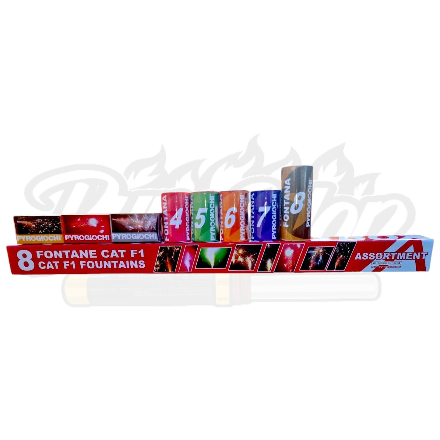 Asortiment de 8 Vulcani de Artificii
