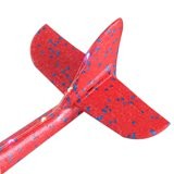 Avion Planor Klevo, cu Lumini pe Toata Lungimea, din Poliester, 48 cm, Rosu