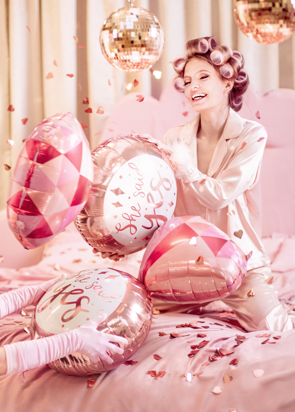 Balon de folie inel "she said yes" 41 x 72 cm