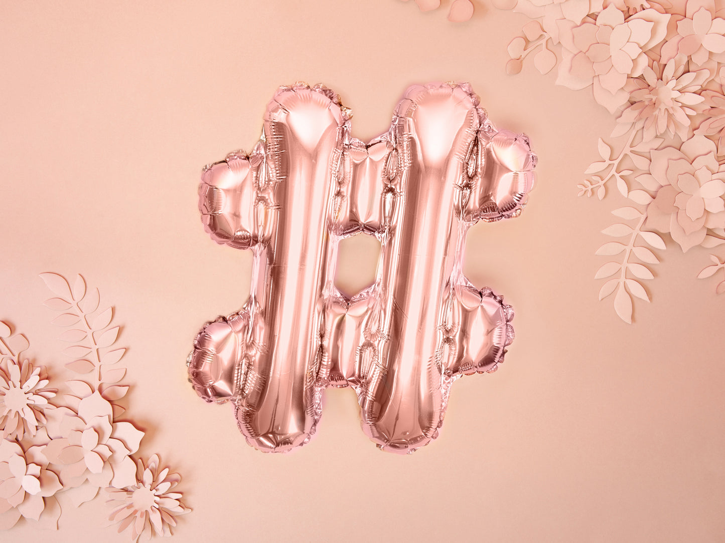 Balon folie #, 35cm, rose gold (1 buc.)