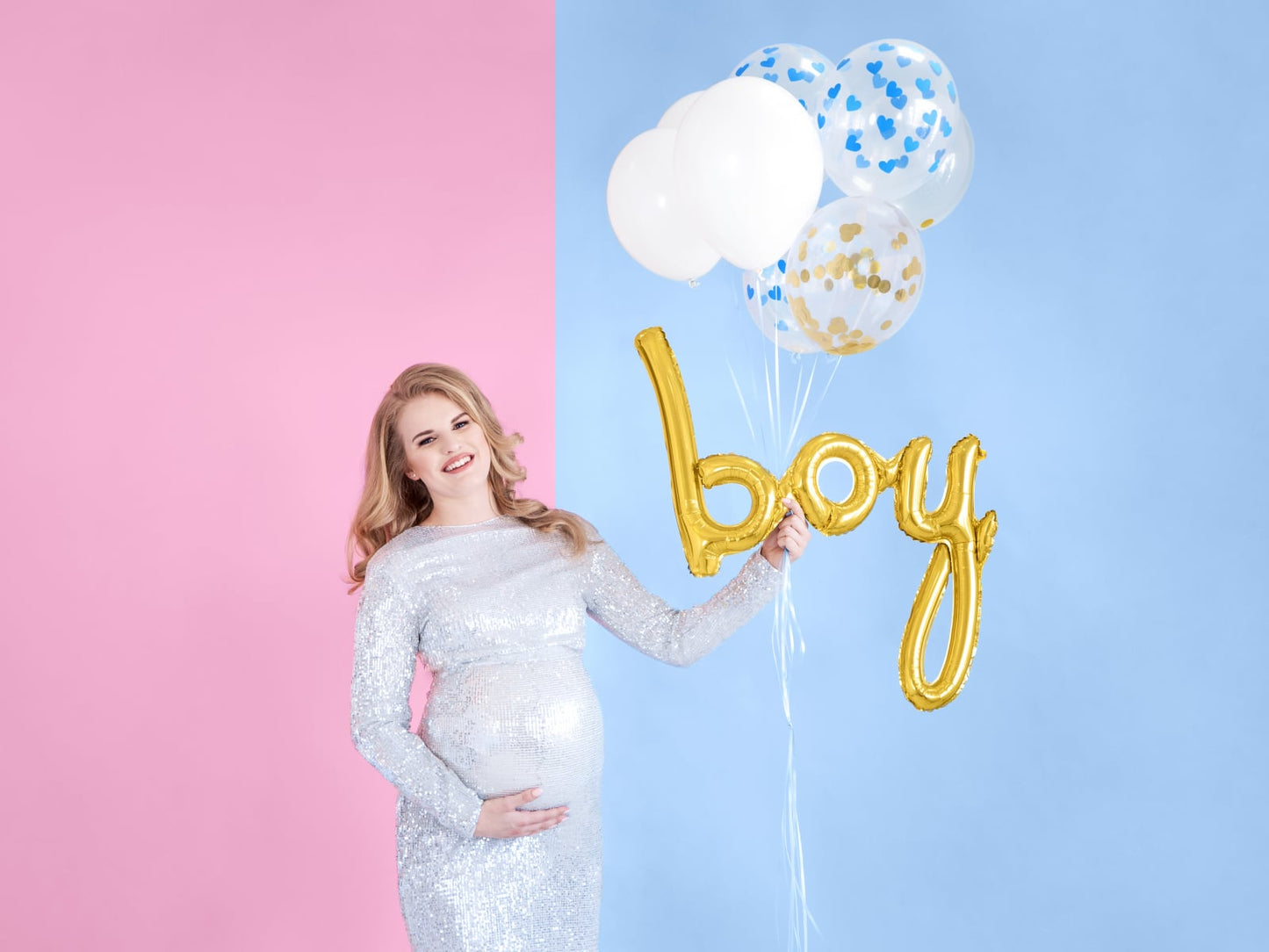 Balon folie Boy, auriu, 63.5x74cm (1 buc.)