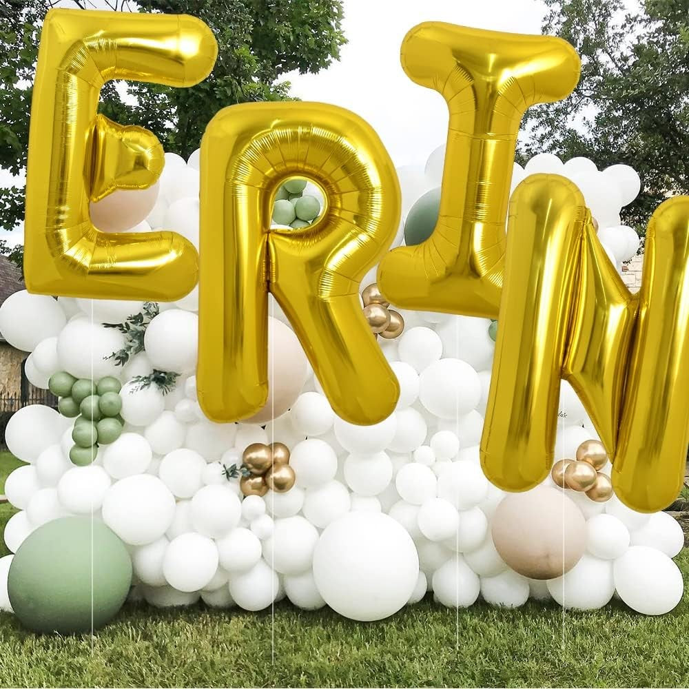 Balon Folie Metalizata Litera I, Klevo, 40 cm, Umflati cu Heliu sau Aer, Ambalaj Individual, Pai inclus, Auriu