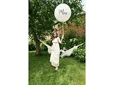 Balon gigant 1 m, Mrs, alb