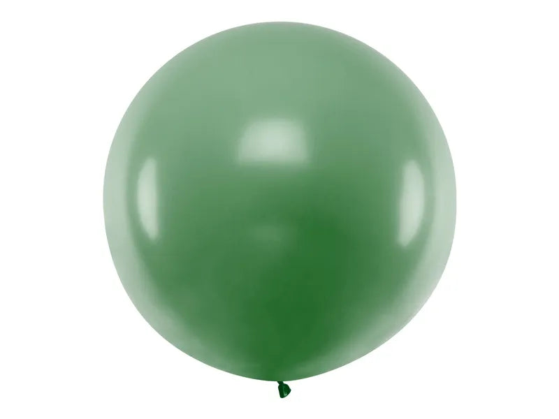Balon rotund 1m, verde închis pastel