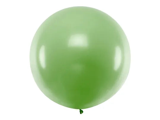 Balon rotund 1m, verde pastel