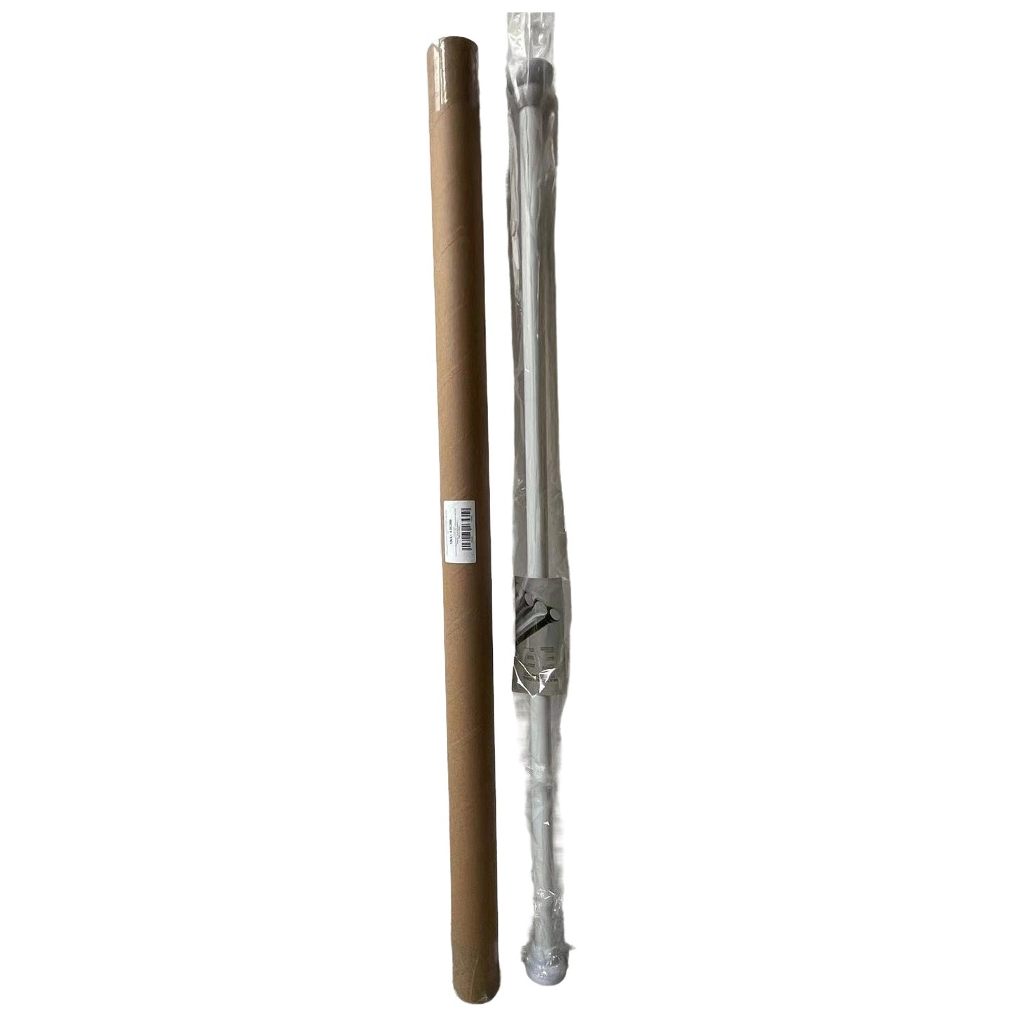 Bara Telescopica Multifunctionala, Klevo, din Otel Inoxidabil, Utilizare Universala, Retractabila 107 - 195 cm, Fara Perforare Perete, Alb