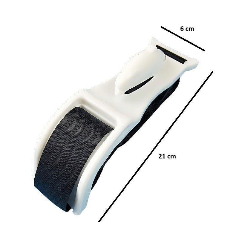 Deviator Centura de Siguranta, Klevo, pentru Burtica Gravidelor, Universal, Ajustabil, 21x6 cm, Model Delfin Alb