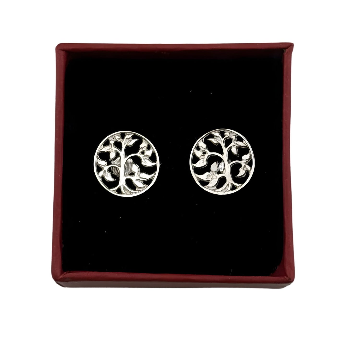 Cercei din Argint 925, Jolie Silver, Copacel in Cerc, 2.54