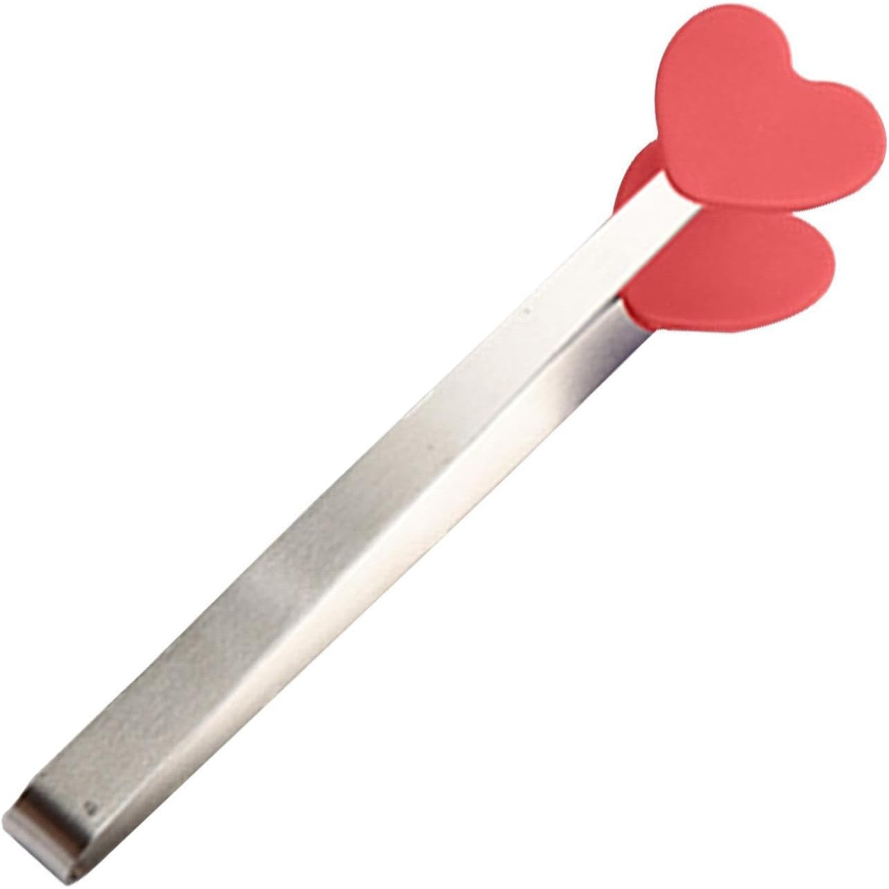 Cleste Creativ pentru Mancare, Klevo, Model Inimioare din Silicon, 14.5x3 cm, Rezistent la Temperaturi Inalte si Coroziune, Rosu