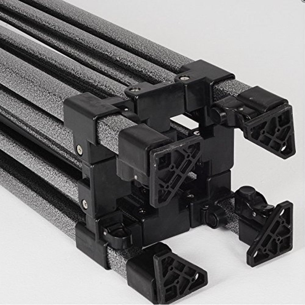 Cort Pavilion 3x6m Alb Pliabil Cadru Metal pentru Curte, Gradina, Evenimente