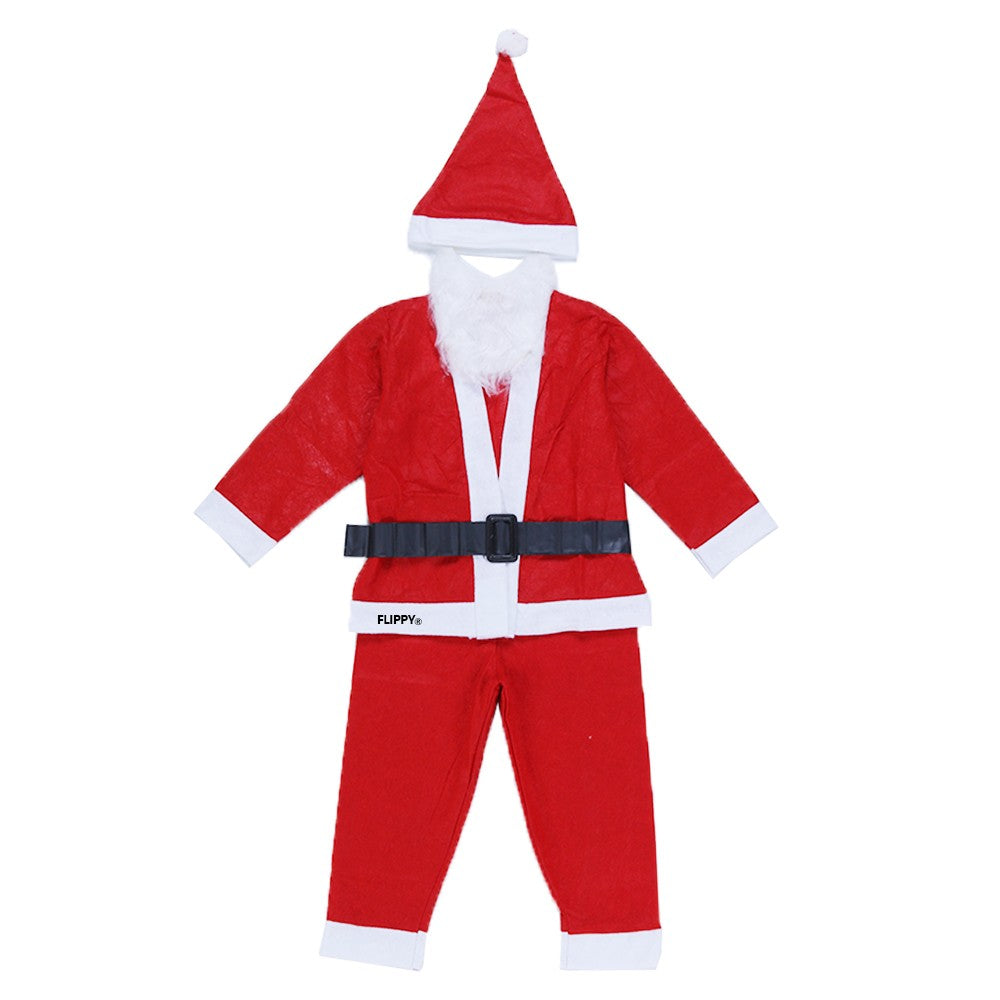 Costum Mos Craciun Klevo® Baiat, 4-6 ani, 5 piese, Polar