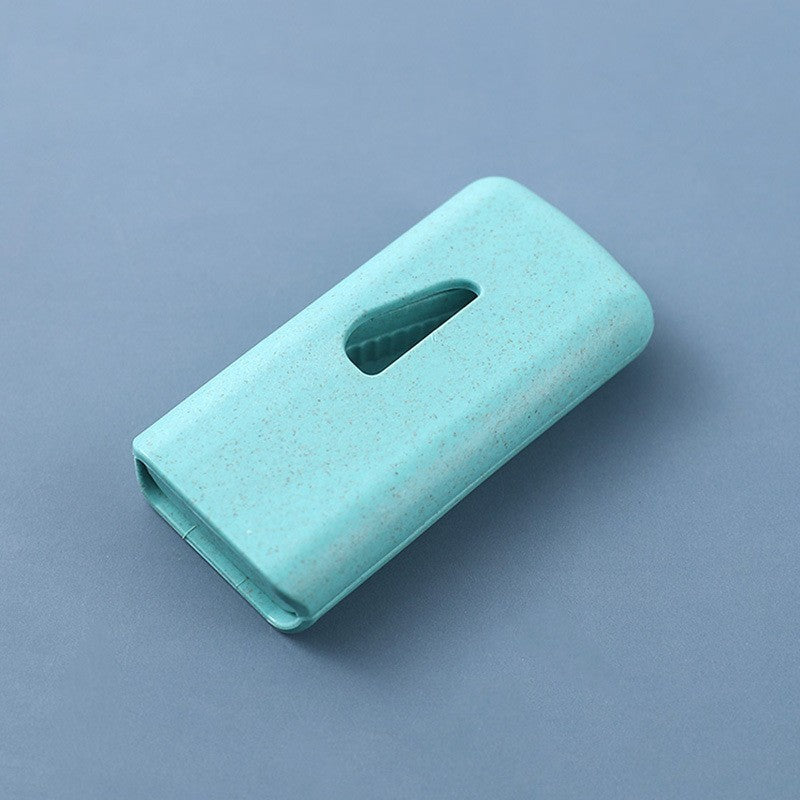 Dispozitiv taiere si depozitare medicamente, Klevo, Albastru, Plastic, 8 x 4 x 1.8 cm