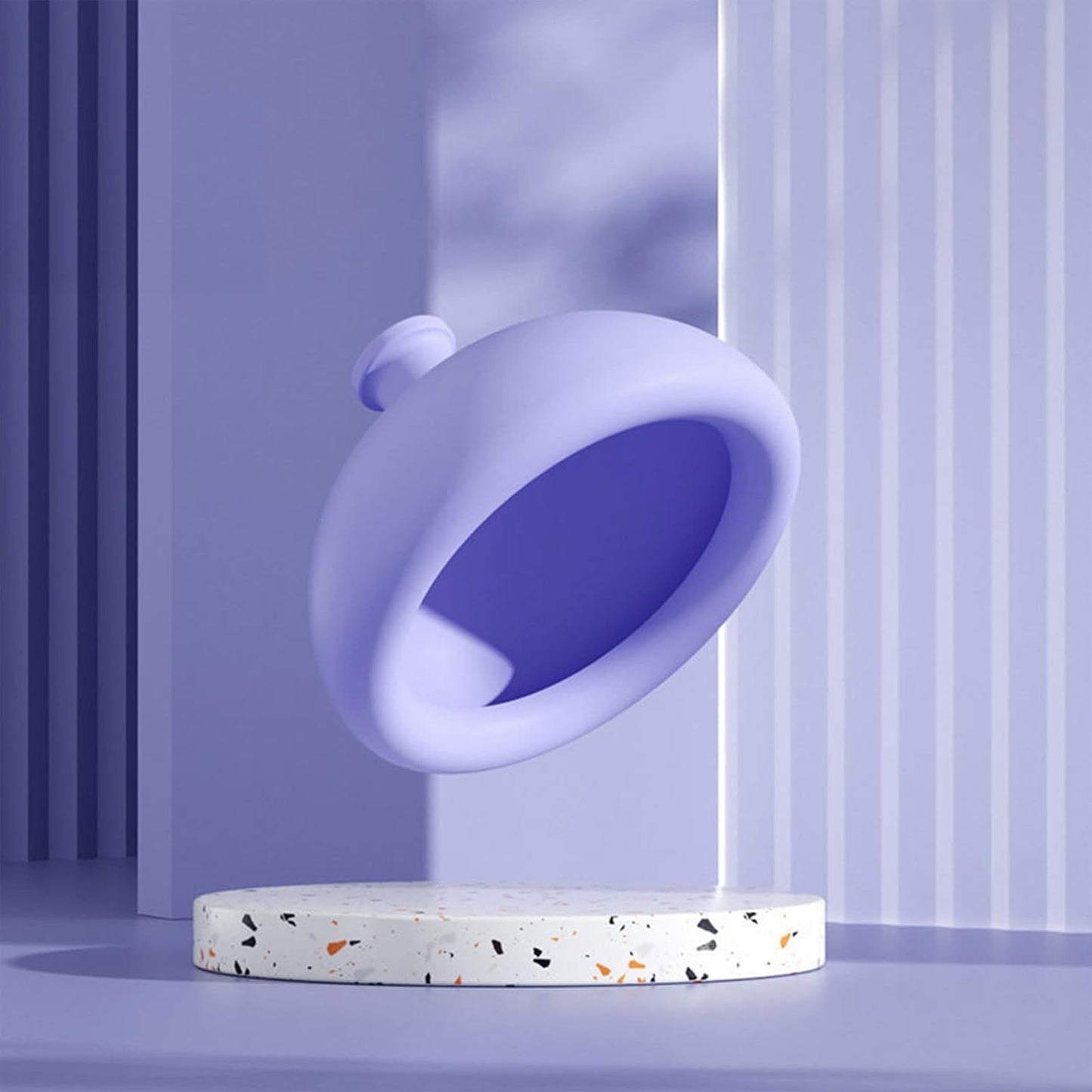 Dispozitiv Terapeutic Sputa, Klevo, Cupa pentru Terapie Toracica, Dispozitiv de Eructare, pentru Adulti si Copii, 10 x 6.5 cm, din Silicon, Mov