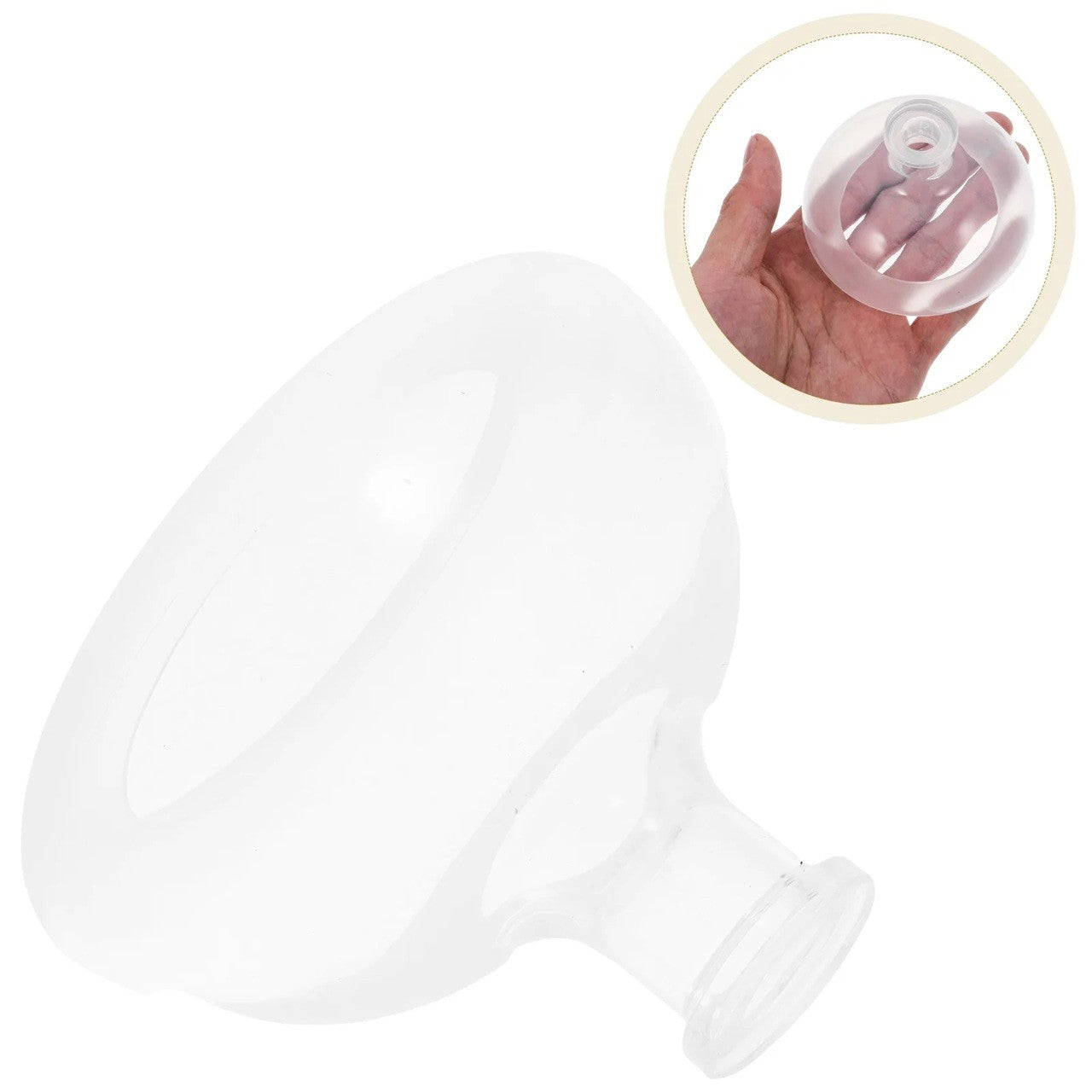 Dispozitiv Terapeutic Sputa, Klevo, Cupa pentru Terapie Toracica, Dispozitiv de Eructare, pentru Sugari si Copii, 7.5 x 6 cm, din Silicon, Transparent