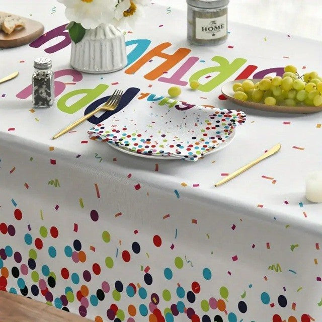Fata de Masa Dreptunghiulara, Klevo, Colectia LA MULTI ANI, 137 x 274 cm, din Plastic PE, Impermeabila, Multicolor