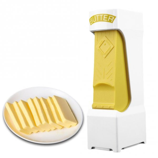 Feliator manual de unt Klevo, material plastic, design usor si practic, 20x6x8.5 cm, Butter Cutter, alb