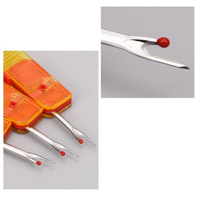 Dispozitiv pentru Descusut, Klevo, Taietor de Etichete, 1.7 x 7 cm, Pliabil, din Plastic, Rosu/Galben