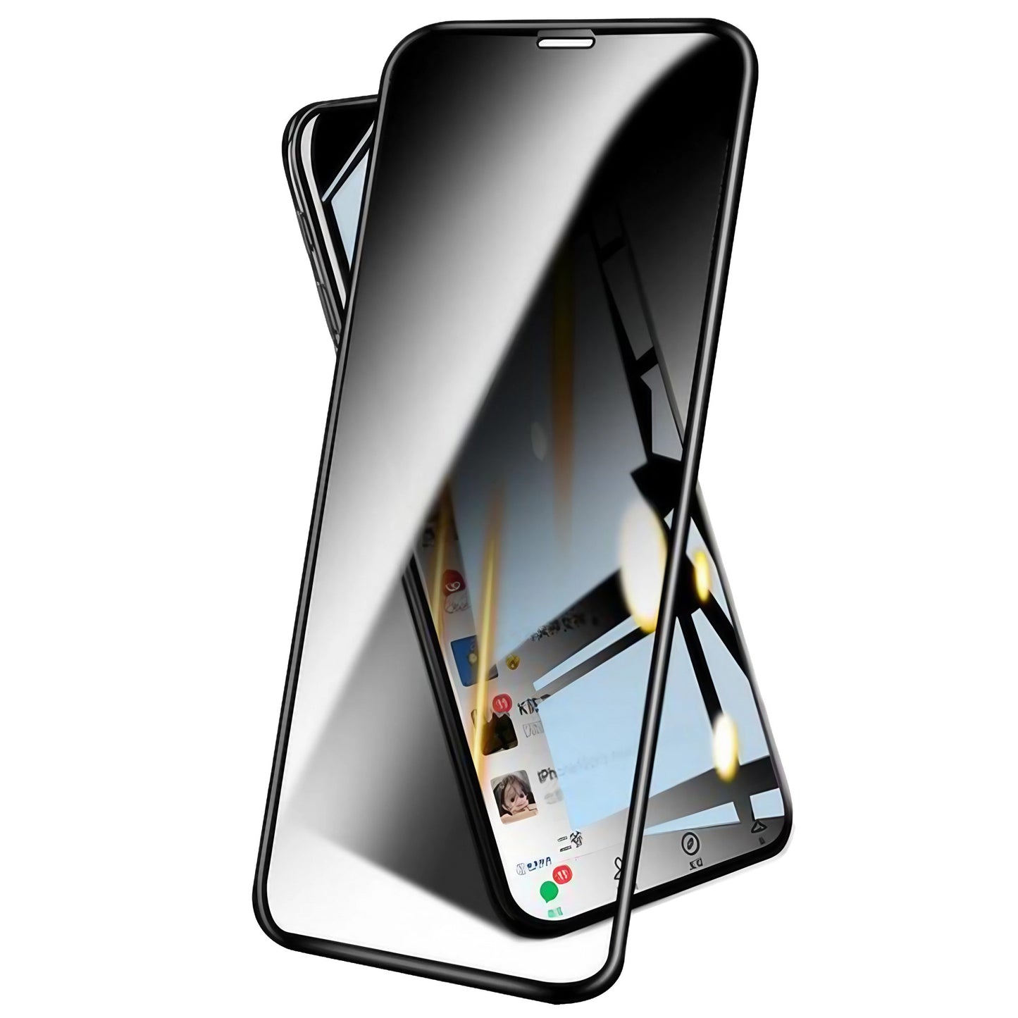 Folie de Sticla Securizata pentru Apple iPhone 15 Pro Max, Klevo, Privacy Diamond, Vizibilitate HD, Protectie Completa 9D, Anti-Static ESD, Protectie Confidentialitate, Negru