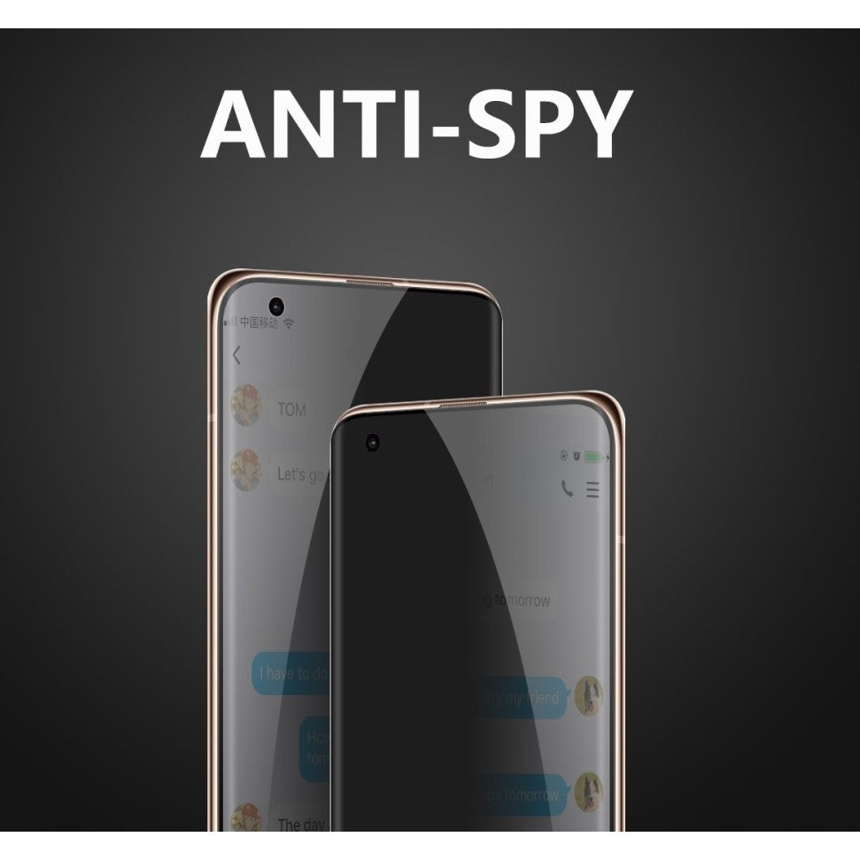 Folie Sticla curbata securizata Klevo compatibila cu Samsung S21 Ultra Full Glue Privacy Negru