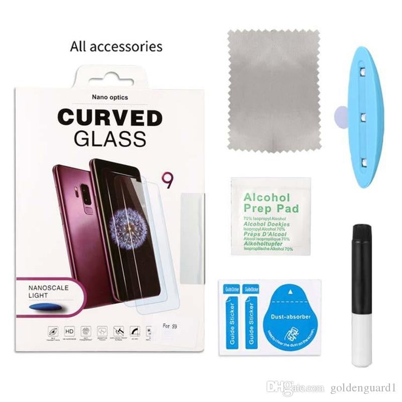 Folie Sticla Securizata, Klevo, compatibil cu Samsung Galaxy S7 Edge, Full Glue, Nano Water, Transparent
