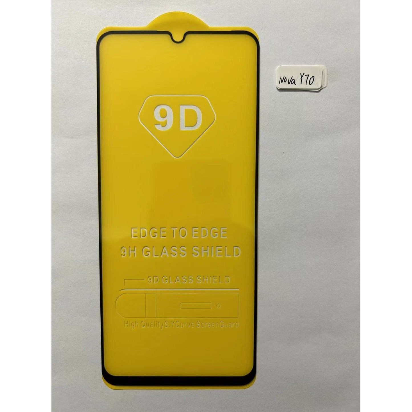 Folie Sticla Securizata Klevo compatibil cu Huawei Nova Y70, Full Glue Negru