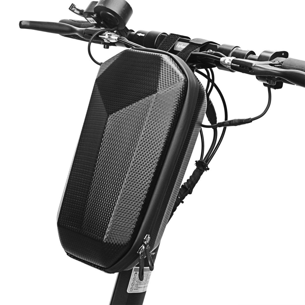 Geanta pentru Trotineta Electrica, Klevo, Hard Shell de 4 L, Geanta Frontala pentru Bicicleta, Impermiabila Rigida pentru Bicicleta, 30 x 15.5 x 13 cm, Negru