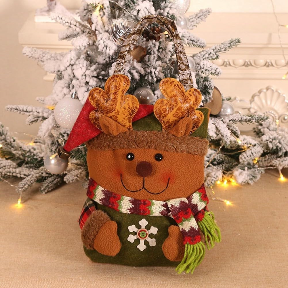Geanta pentru Cadouri de Craciun, Klevo, Model Ren, Decoratiune Sarbatori, 46x23x2 cm, Multicolor