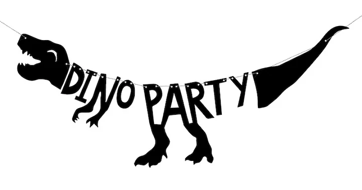 Ghirlanda Dinozaur, Dino Party, 20x90 cm