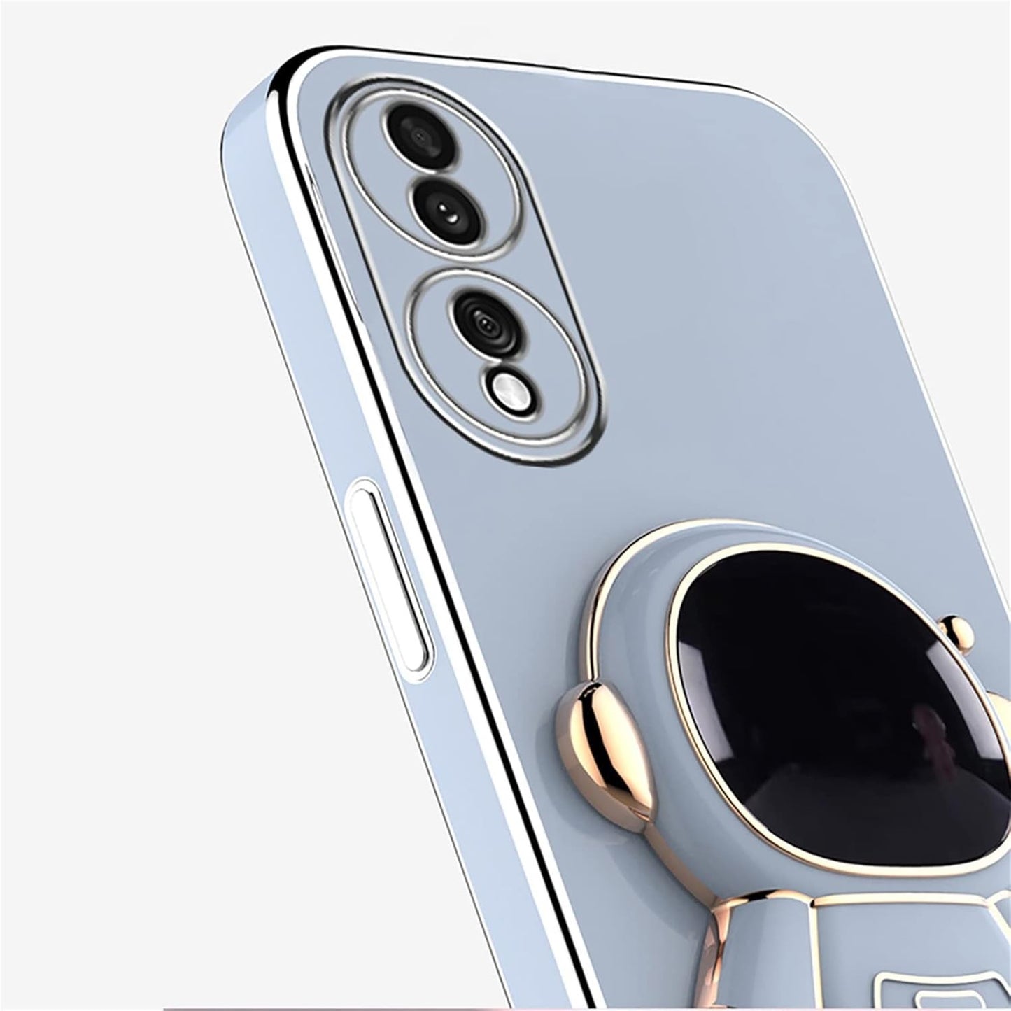 Husa Telefon 2in1, Klevo, Compatibila Huawei P50 Pro, Carcasa TPU cu Suport Inclus Tip Astronaut, Protectie Camere, Albastru