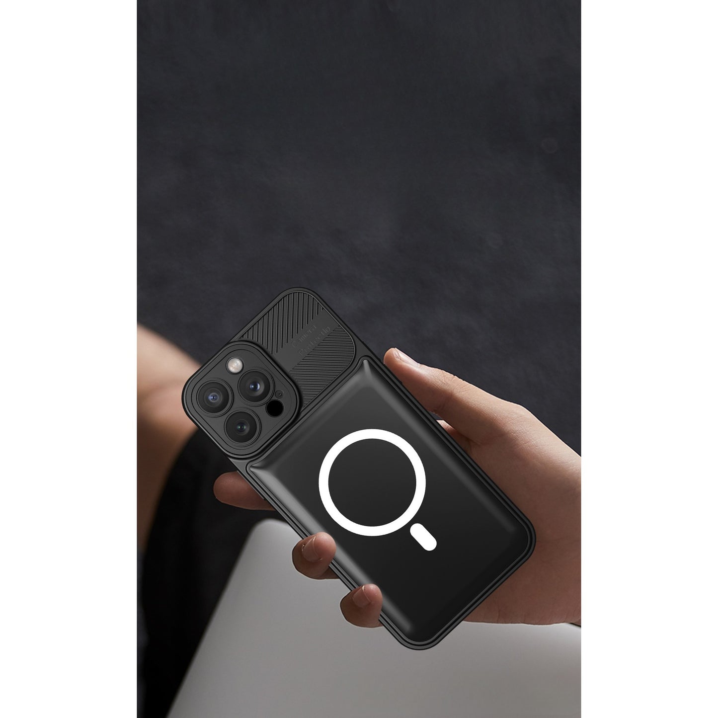Husa pentru Apple iPhone 14 MagSafe, Urban Armor, Klevo, Negru, suport magnetic