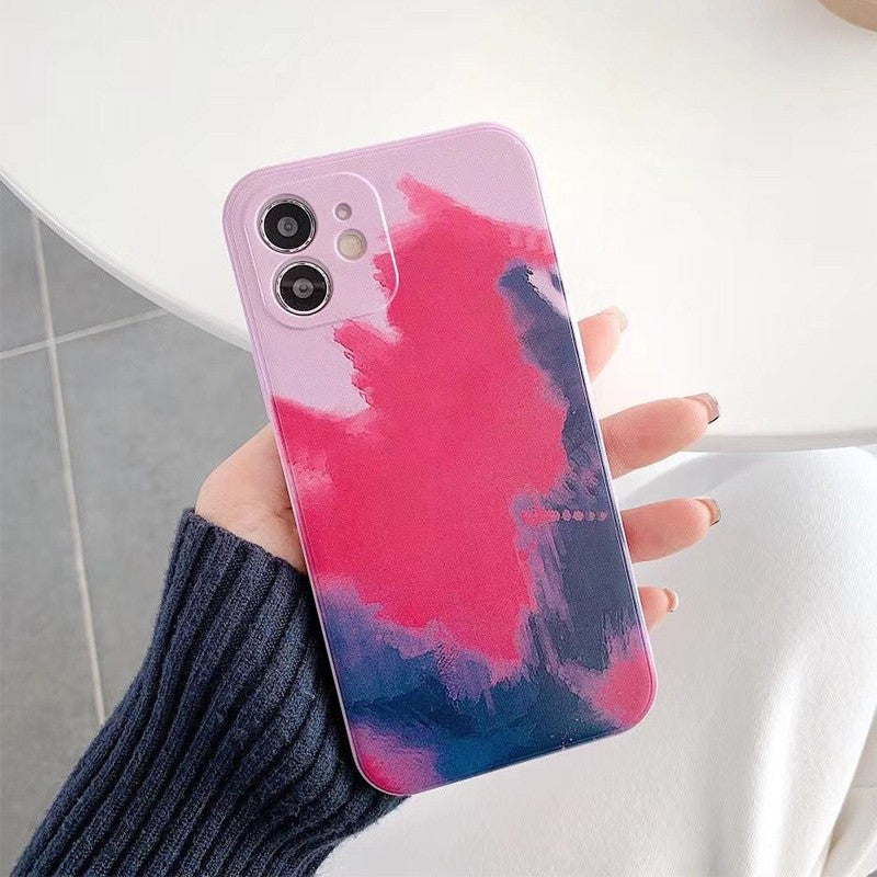 Husa protectie Klevo compatibila cu Apple iPhone 7/8G/SE2020 Tpu Ombre, Roz/Mov/Negru