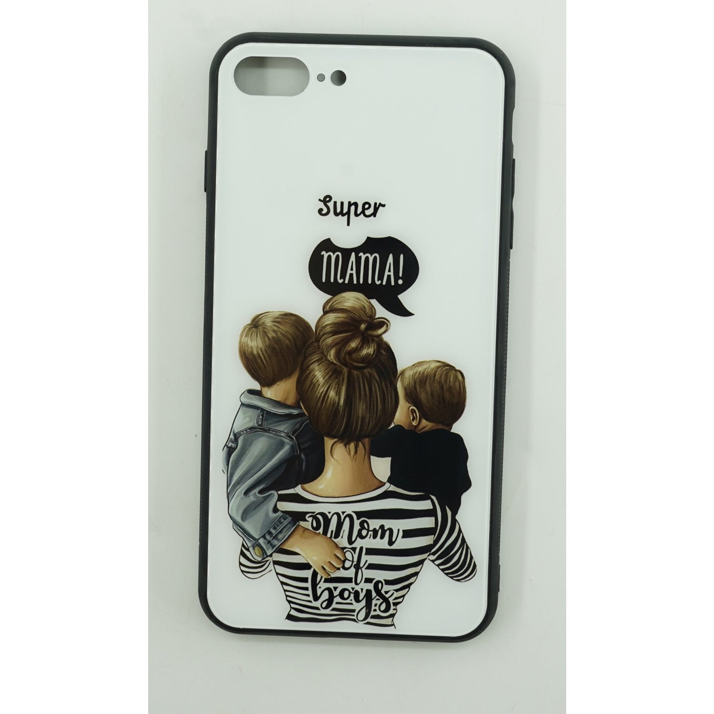 Husa protectie Klevo compatibila cu Huawei Nova 9 Glass print Super Mom Multicolor