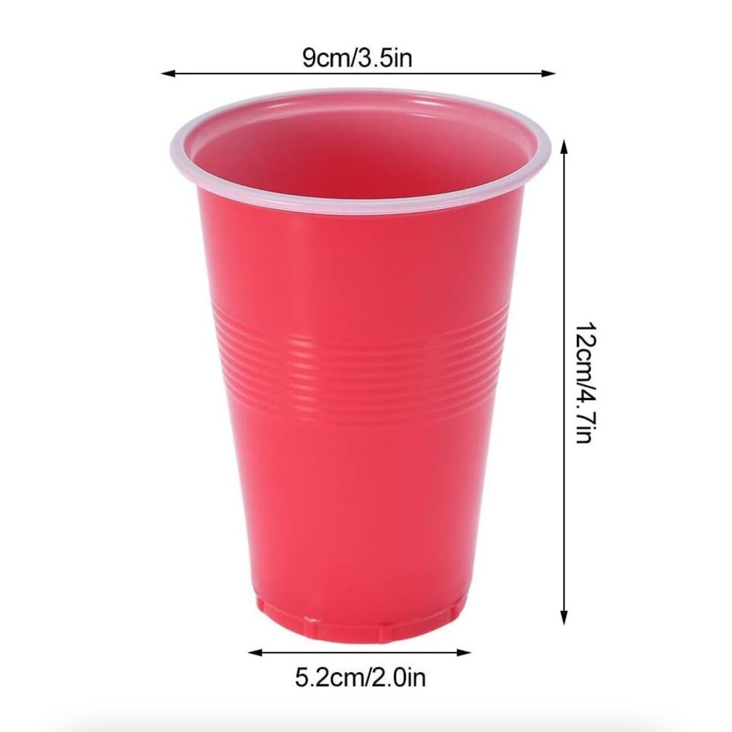 Joc de Baut BEER PONG, Klevo, Set din 24 Mingi de Tenis si 24 Pahare Reutilizabile, Joc Interactiv pentu Adulti, Albastru Portocaliu