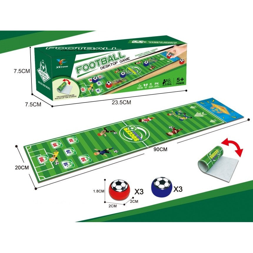 Joc Interactiv, Klevo, Covor de Fotbal 90 x 20 cm, 1-4 Jucatori, +5 Ani, 6 Mingi Incluse, Verde