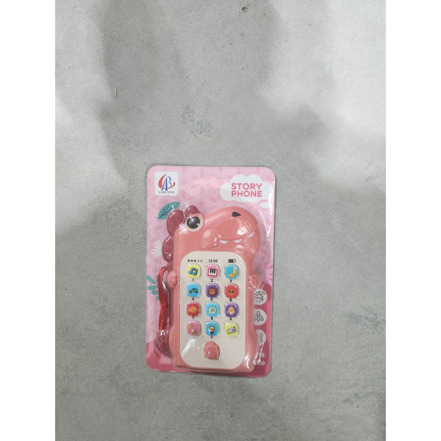 Jucarie Interactiva, Klevo, Telefon Inteligent, Model Dinozaur, Functii Educative, Muzicale si Voce, 4-6 ani, 19 x 11.5 cm, din Plastic, Roz
