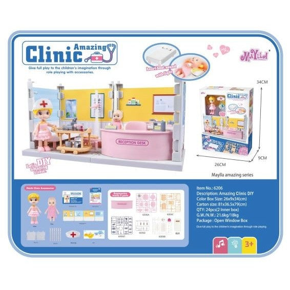 Set cabinet medical cu instrumente, Jucarii pentru copii, Klevo