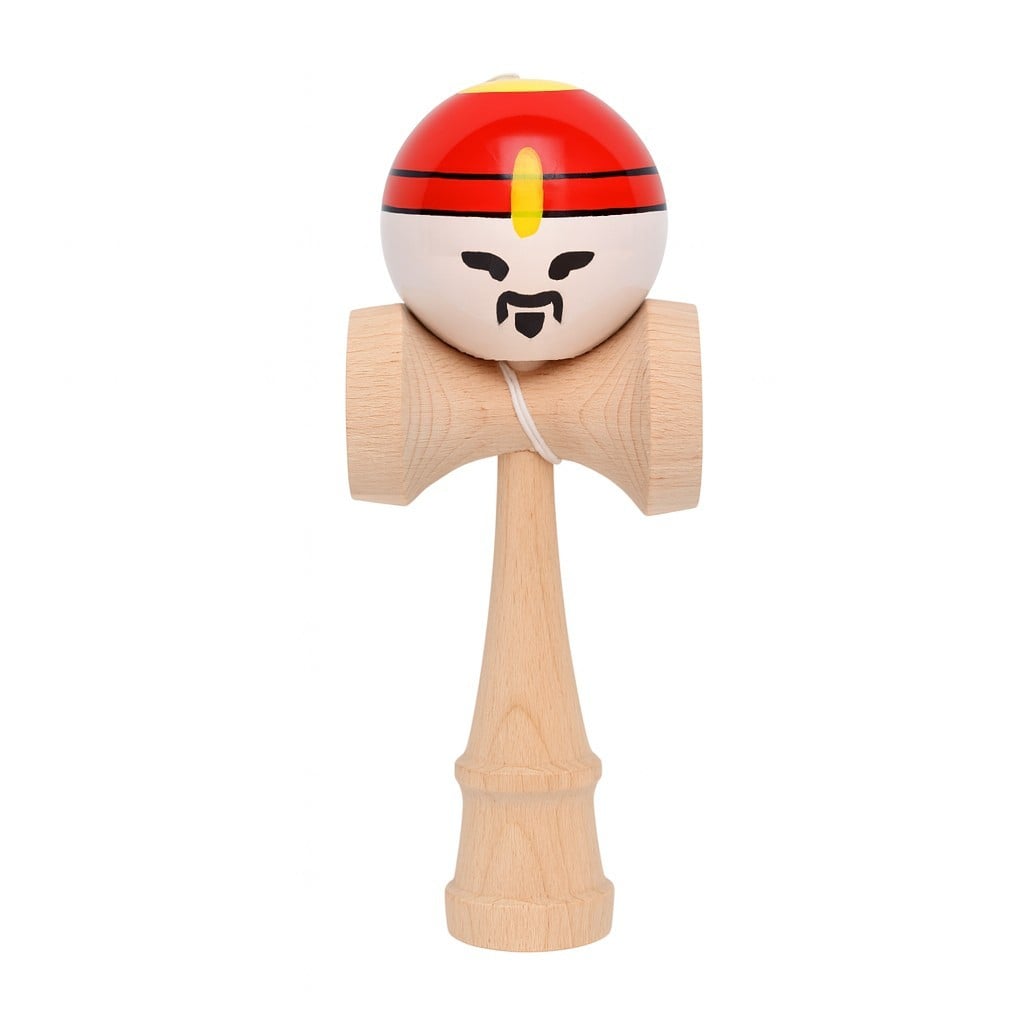 Kendama X Originala, Profesionala, Klevo, Big Cups V2, Model Rege Super Sticky Legendary Cupe Mari, Rulment Metalic cu Ata 55 cm, Maner Maro
