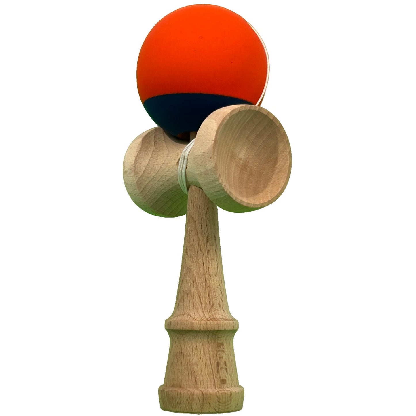 Kendama X Originala, Profesionala, Klevo, din Lemn, 18 cm, Rubber Grip, Negru/Rosu