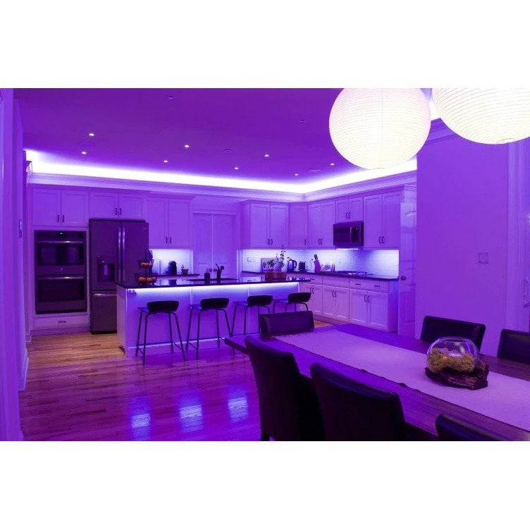 Kit Banda Led RGB SMD 5050 cu Transformator inclus Klevo - Lungime 5 M, 270 LED-uri, Telecomanda 44 taste, pentru TV, PC, Auto, IP65, Lumina Ambientala
