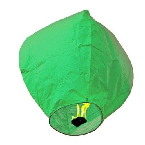 Lampion zburator, Klevo, hartie biodegradabila, Verde