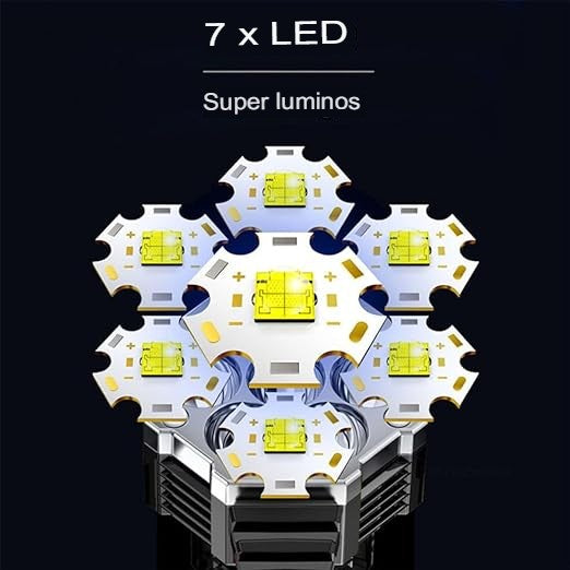 Lanterna LED Lumina Puternica, Rezistenta la Apa, Tip Proiector COB, Klevo, Lanternă Reincarcabila, USB, cu Maner pentru Drumetii, Lanterna de Urgenta, Aer Liber, 14.1 x 6.4 cm, Culoare Negru cu Comutator Albastru