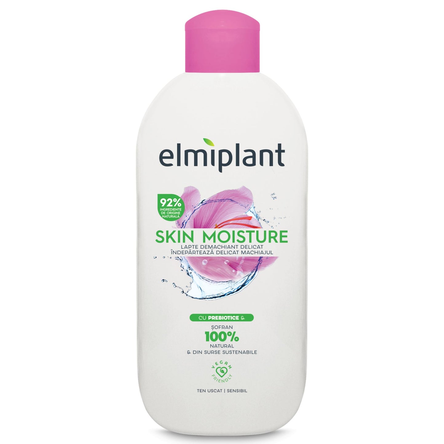 Lapte Demachiant, Elmiplant, Skin Moisture Pentru Ten Uscat si Sensibil, 200 ml