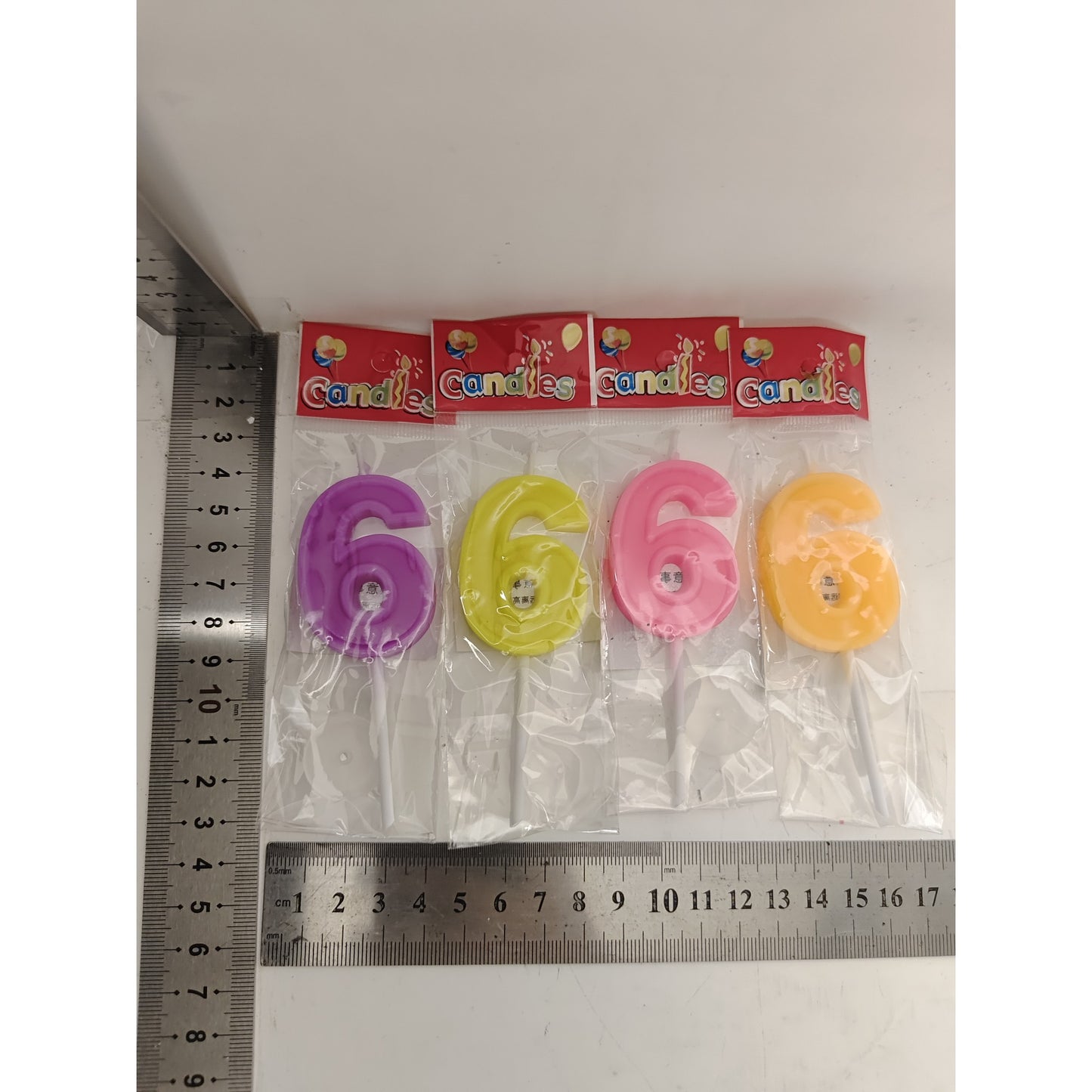 Lumanare Tort, cifra 6, Klevo, Culoare Random