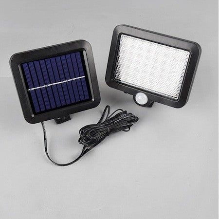 Lumina cu incarcare solara, 56 LED cu 1 grila pe inductie, montaj pe perete, Klevo