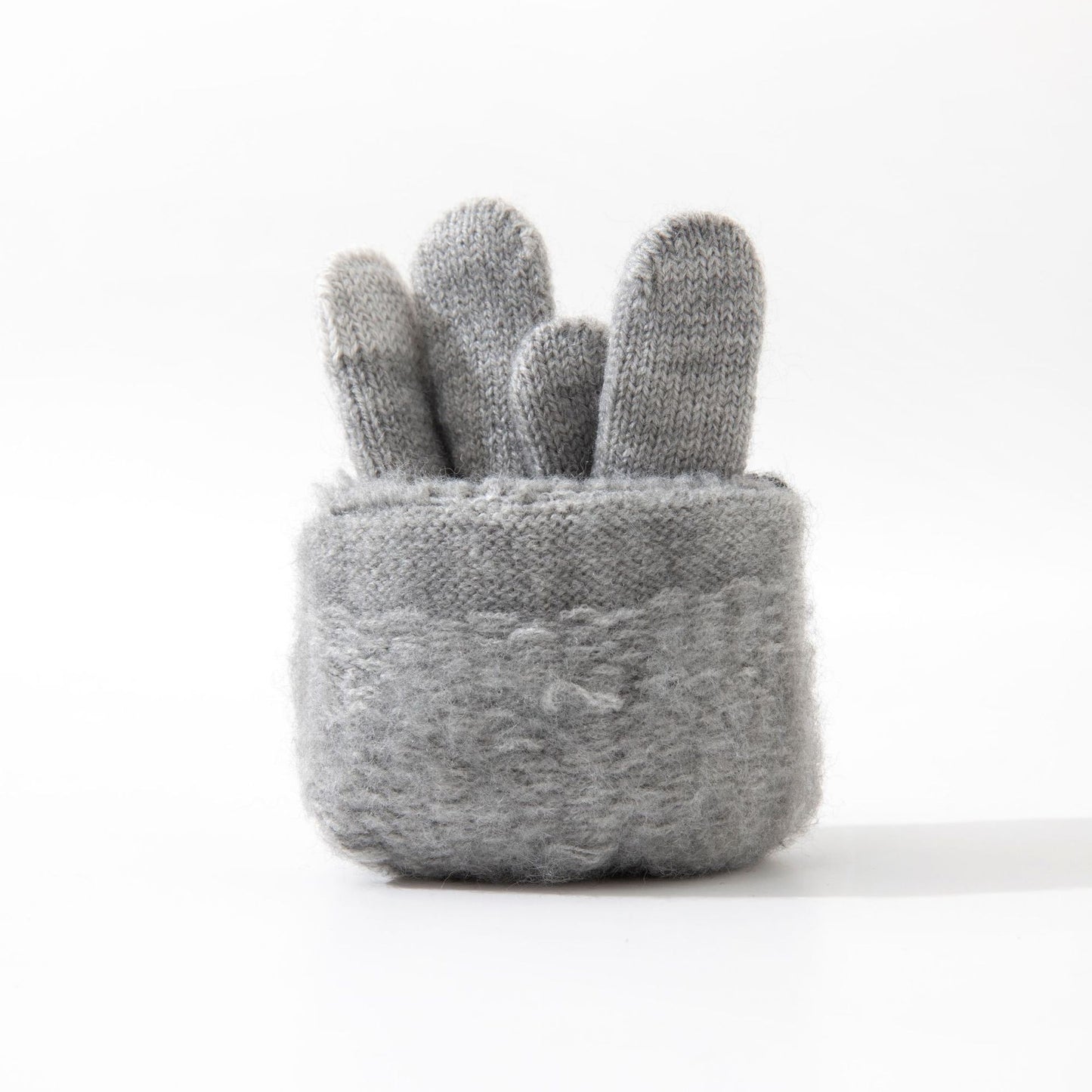 Manusi de Barbat, Klevo, Model H, Functie Touchscreen (ecran tactil), Material Acril Tricotat, Manseta Elastica, Interior Catifelat, Marime Universala, Gri Deschis