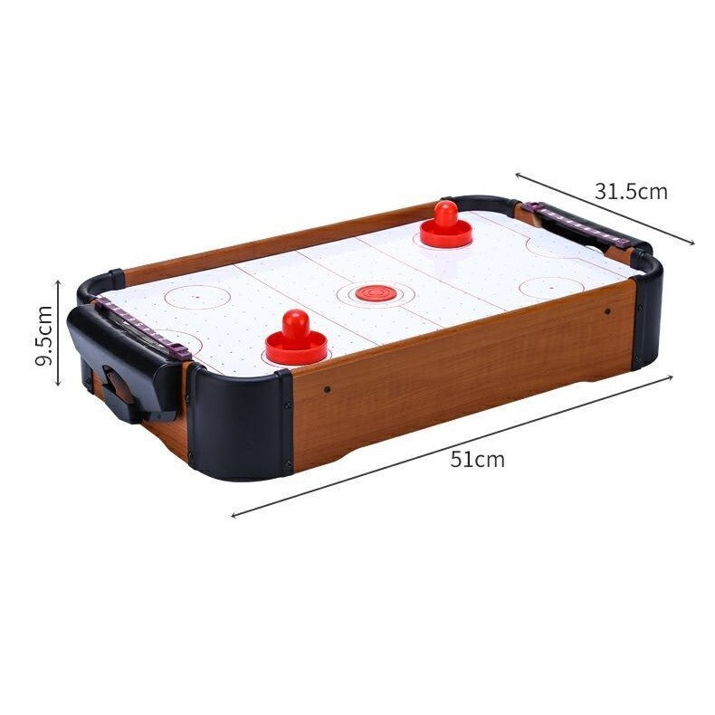 Masa Air-Hockey Klevo, 51 x 31.5 x 9.5 cm, bara pentru punctaj, material ABS, maro
