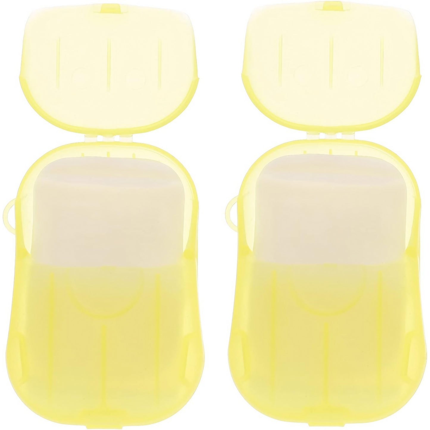 Mini Cutie de Sapun din Hartie, Klevo, de Unica Folosinta, Portabila, Potrivit pentru Calatorii, 20 foite, Galben